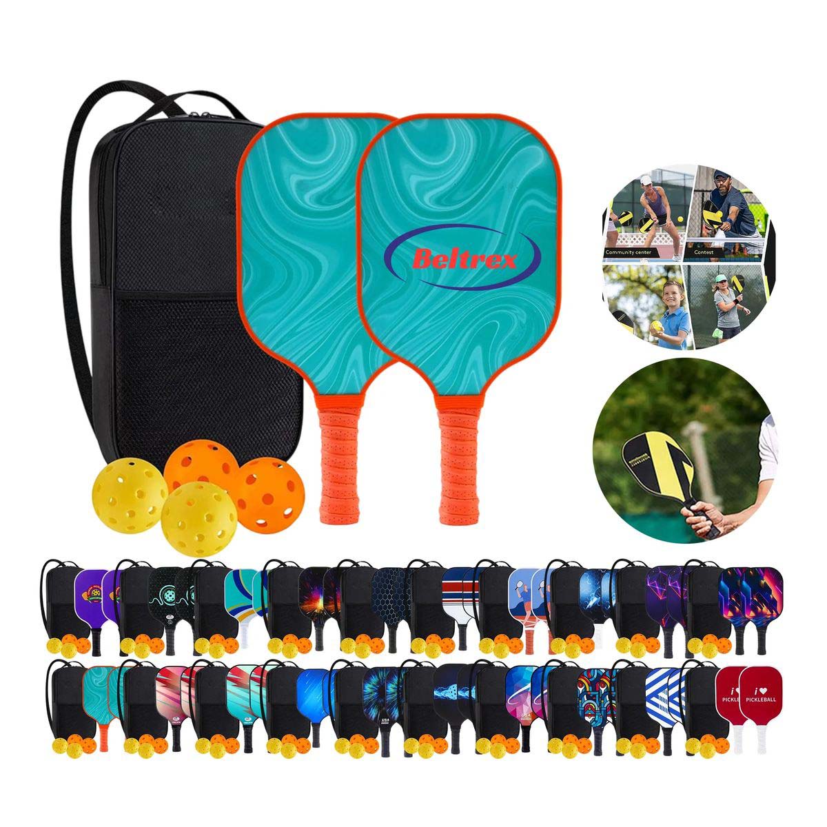 Fiberglass Pickleball Set for Training and Games 8