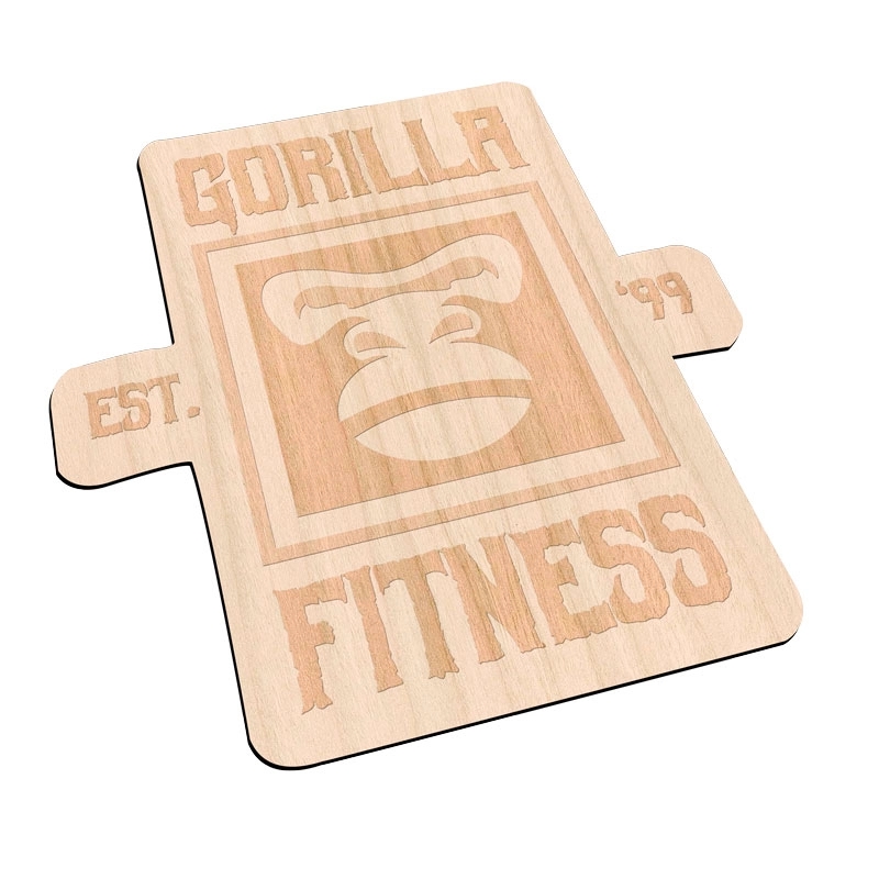 Laser Etched Cherry Wood Stickers 3