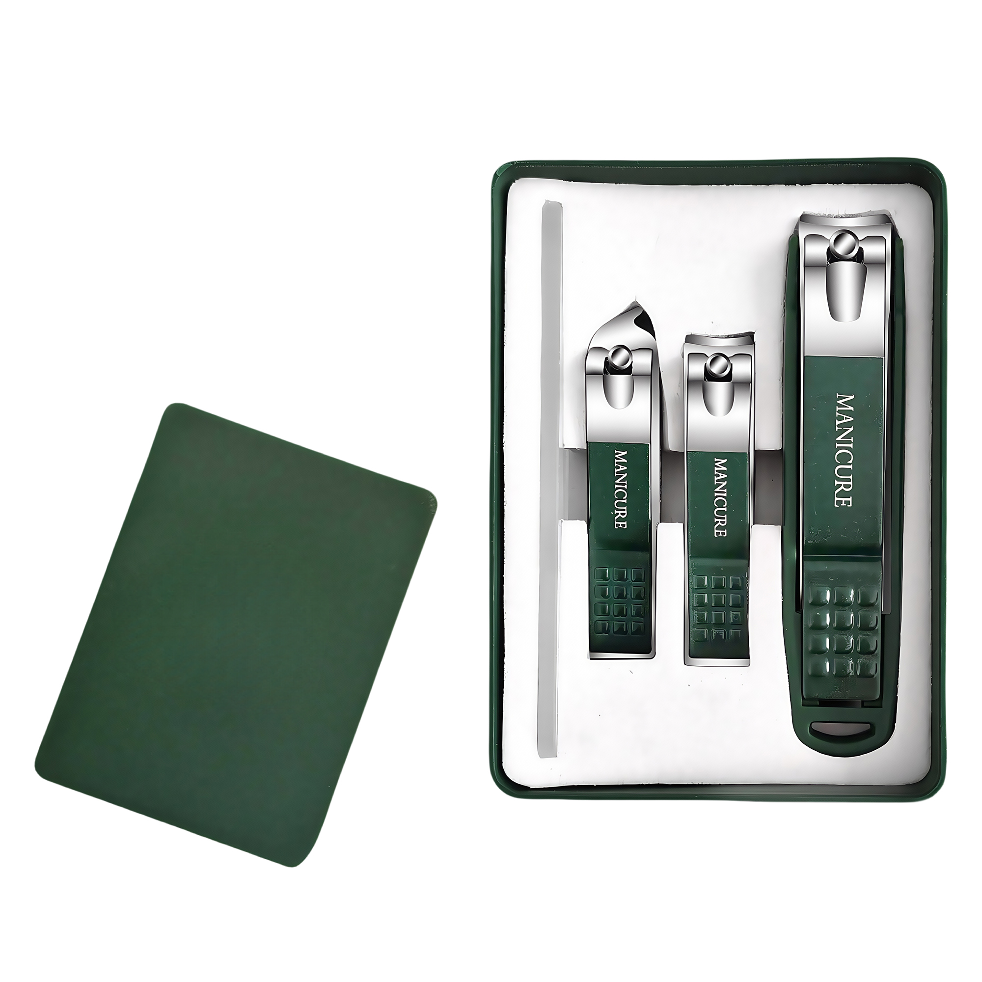 4-Piece Nail Clipper Set with Splash Guard 5