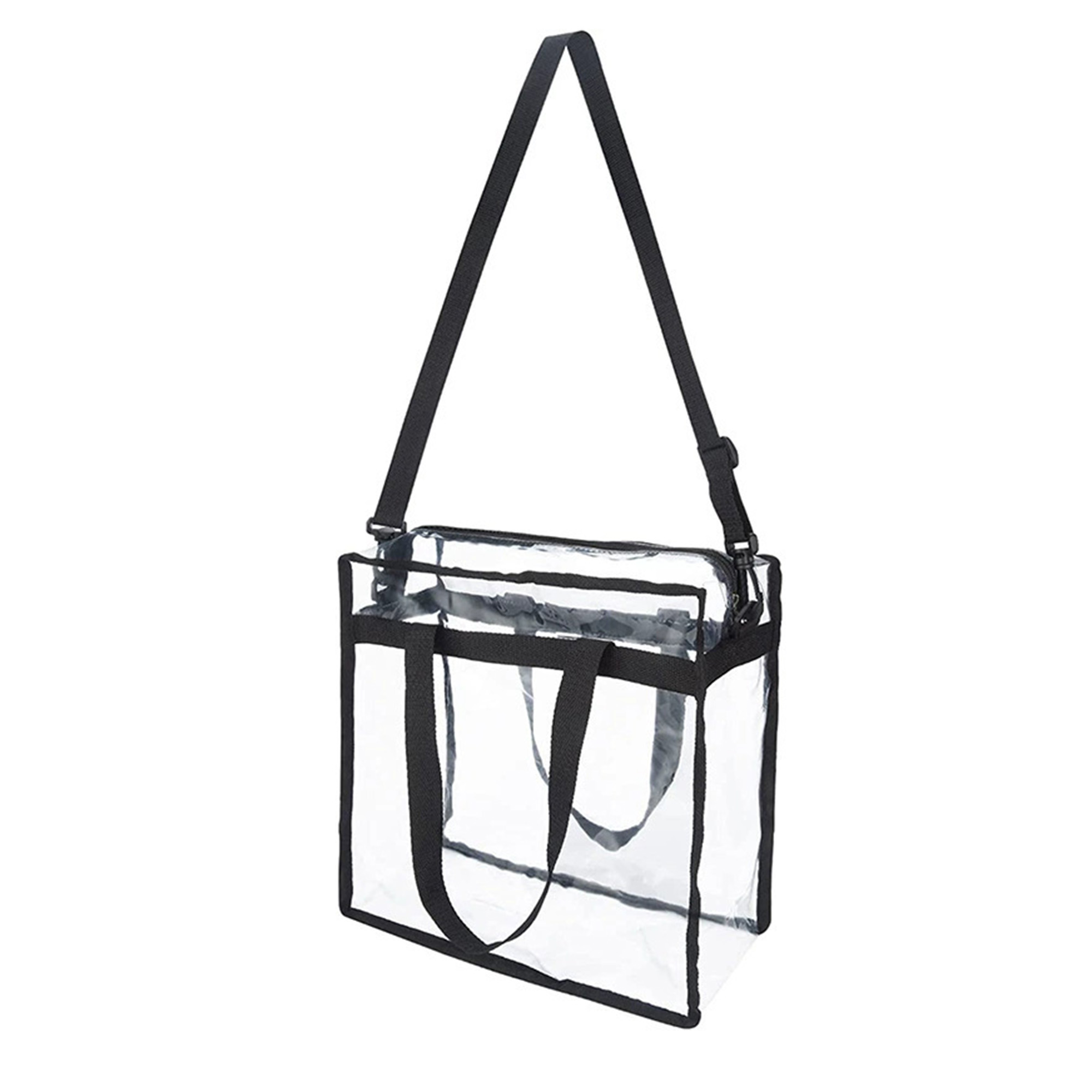 Assorted Colors Transparent PVC 2 In 1 Tote Crossbody Bag 2