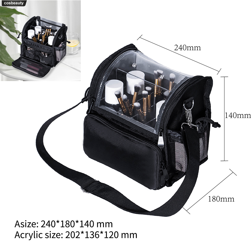 Travel Makeup Cosmetic Organizer Storage Bag Acrylic