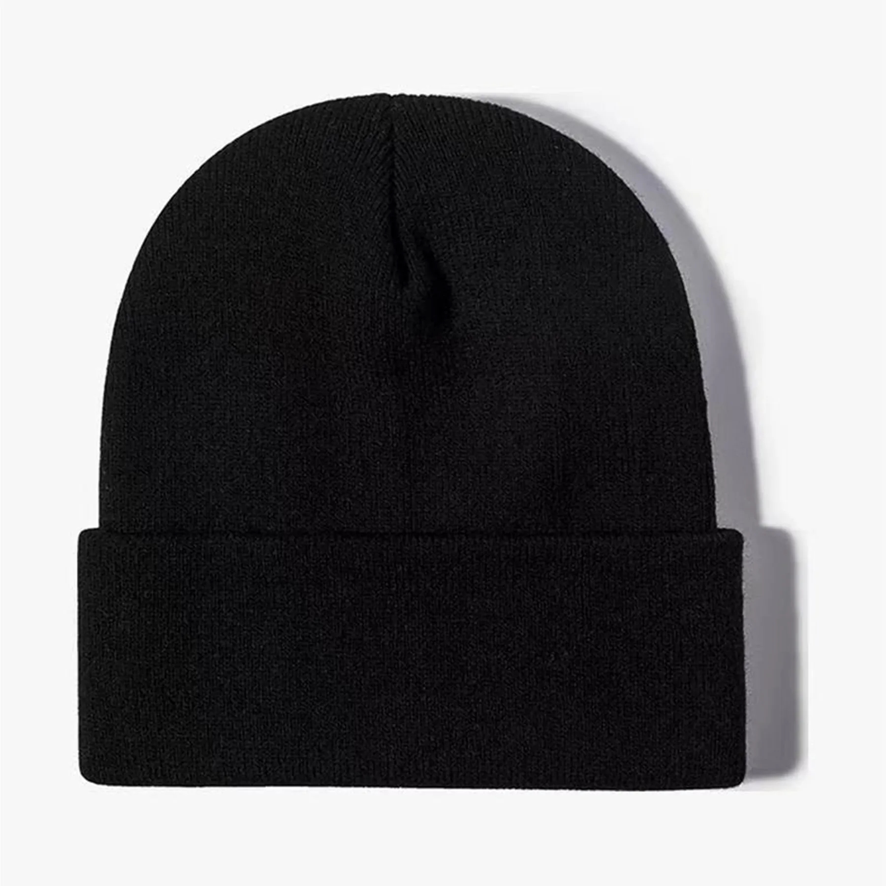 Embroidered Acrylic Knitted Beanie Hat 14