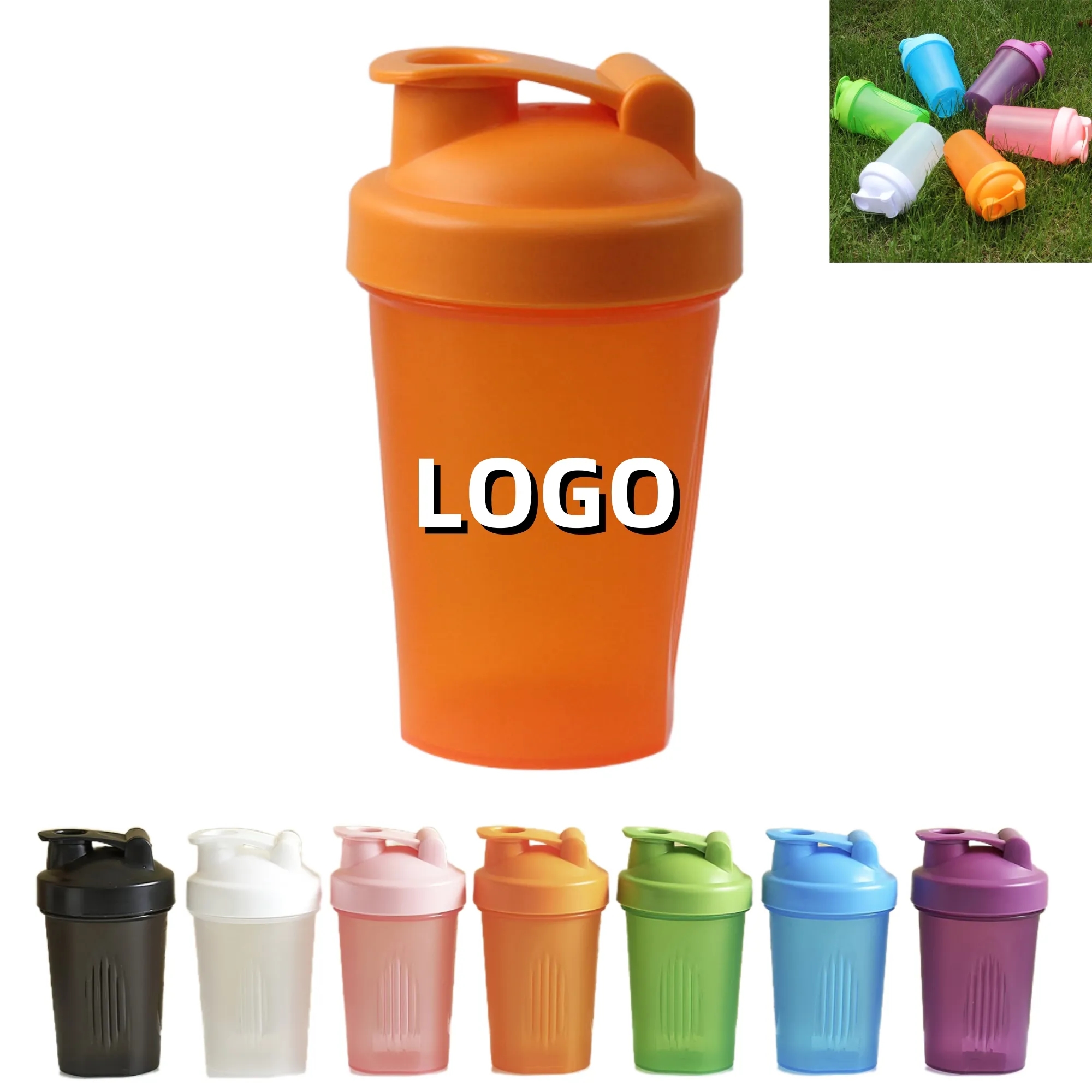 13.5oz Measured Plastic Shaker Mixing Cup 2