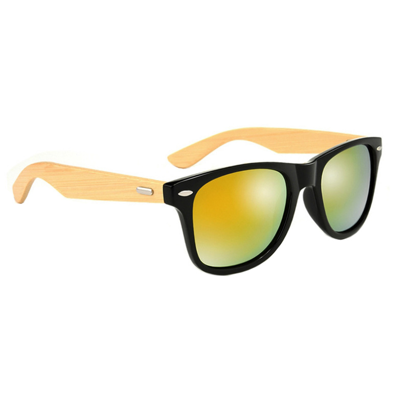 Polarized UV Protection Bamboo Frame Sunglasses 4