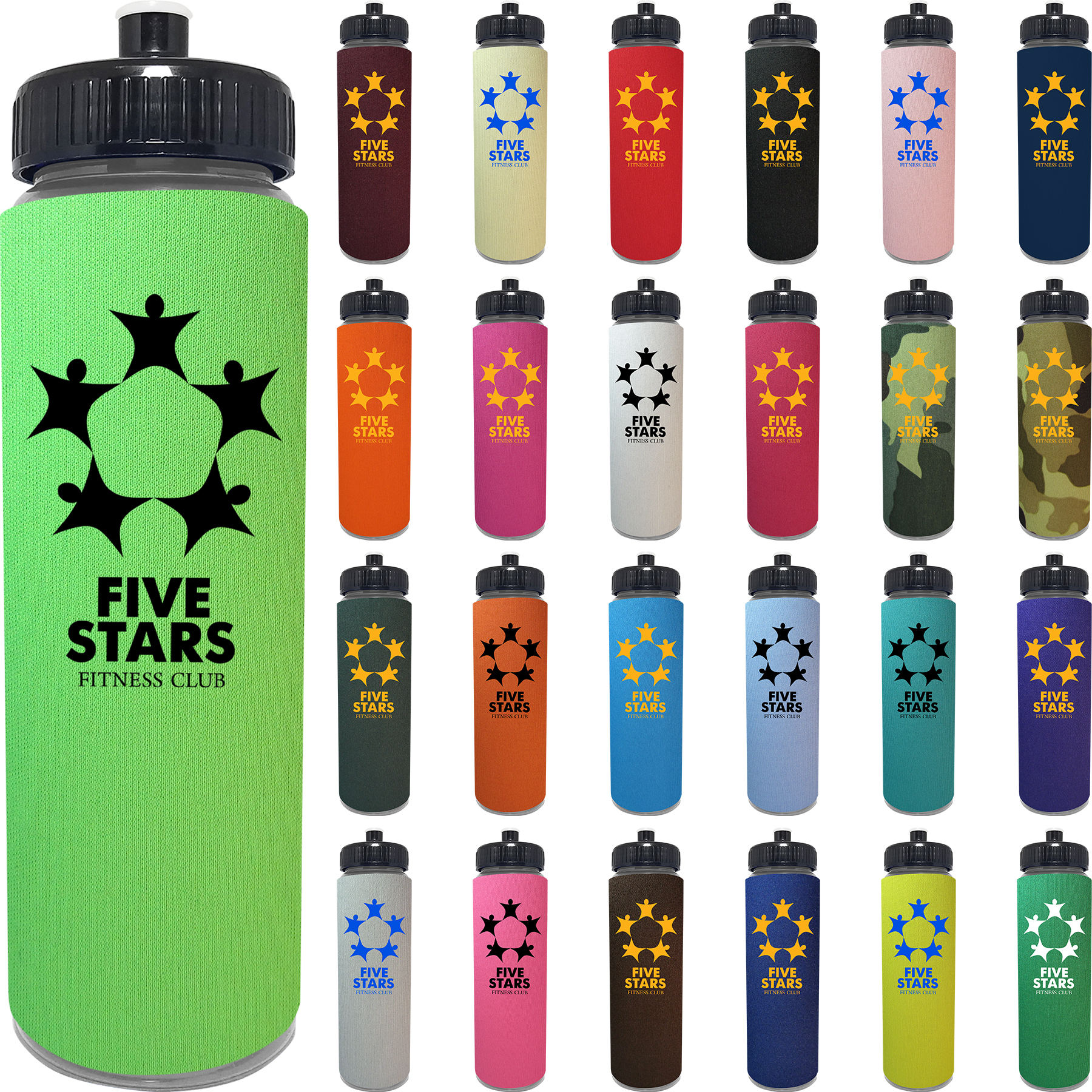 25 oz. Freedom Bottle with One Color Sleeve