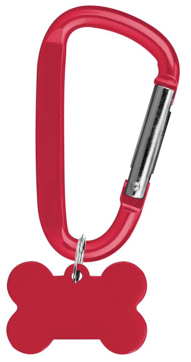 Aluminum Pet Tag with Carabiner 2