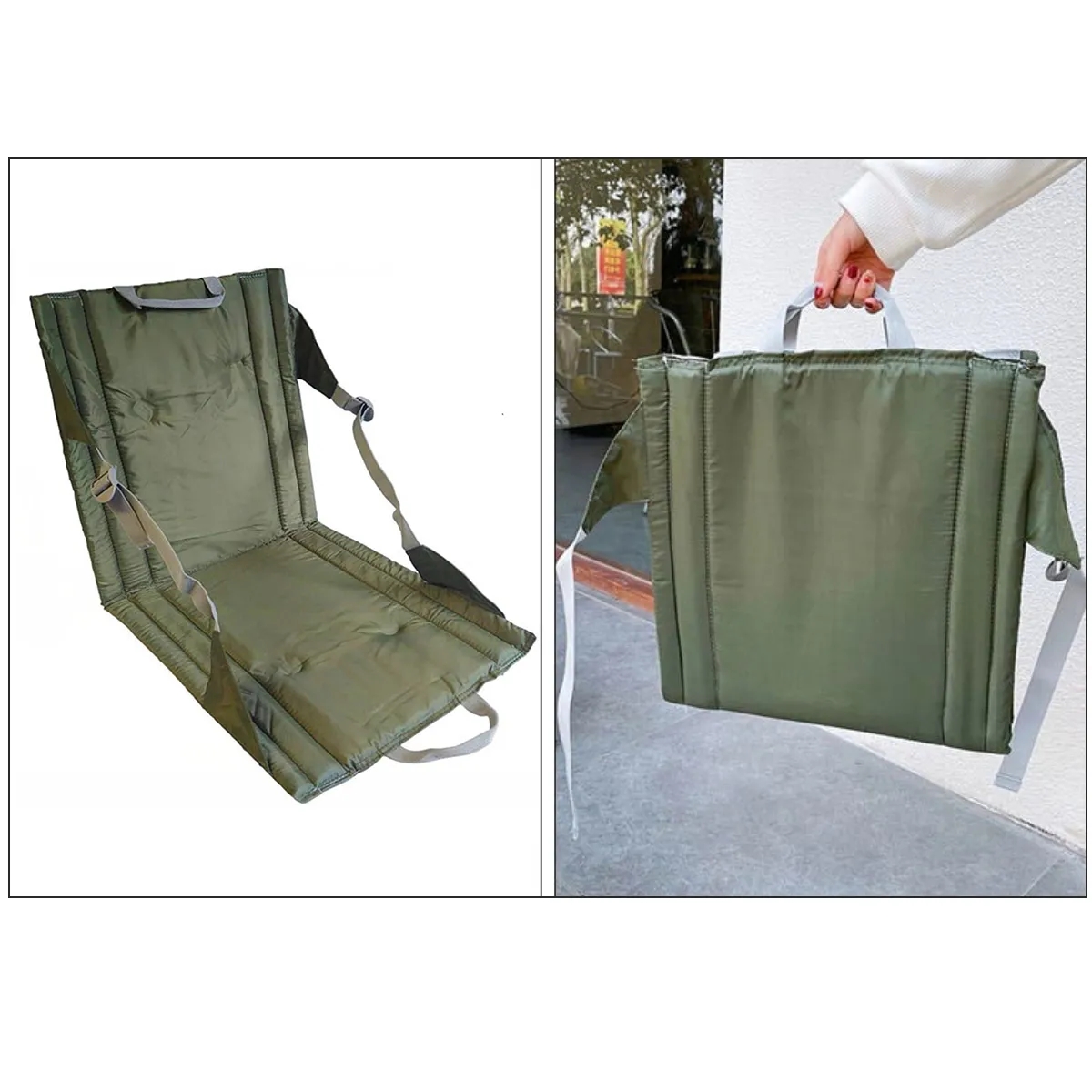 Portable Folding Outdoor Stadium Seat With Adjustable Strap 5