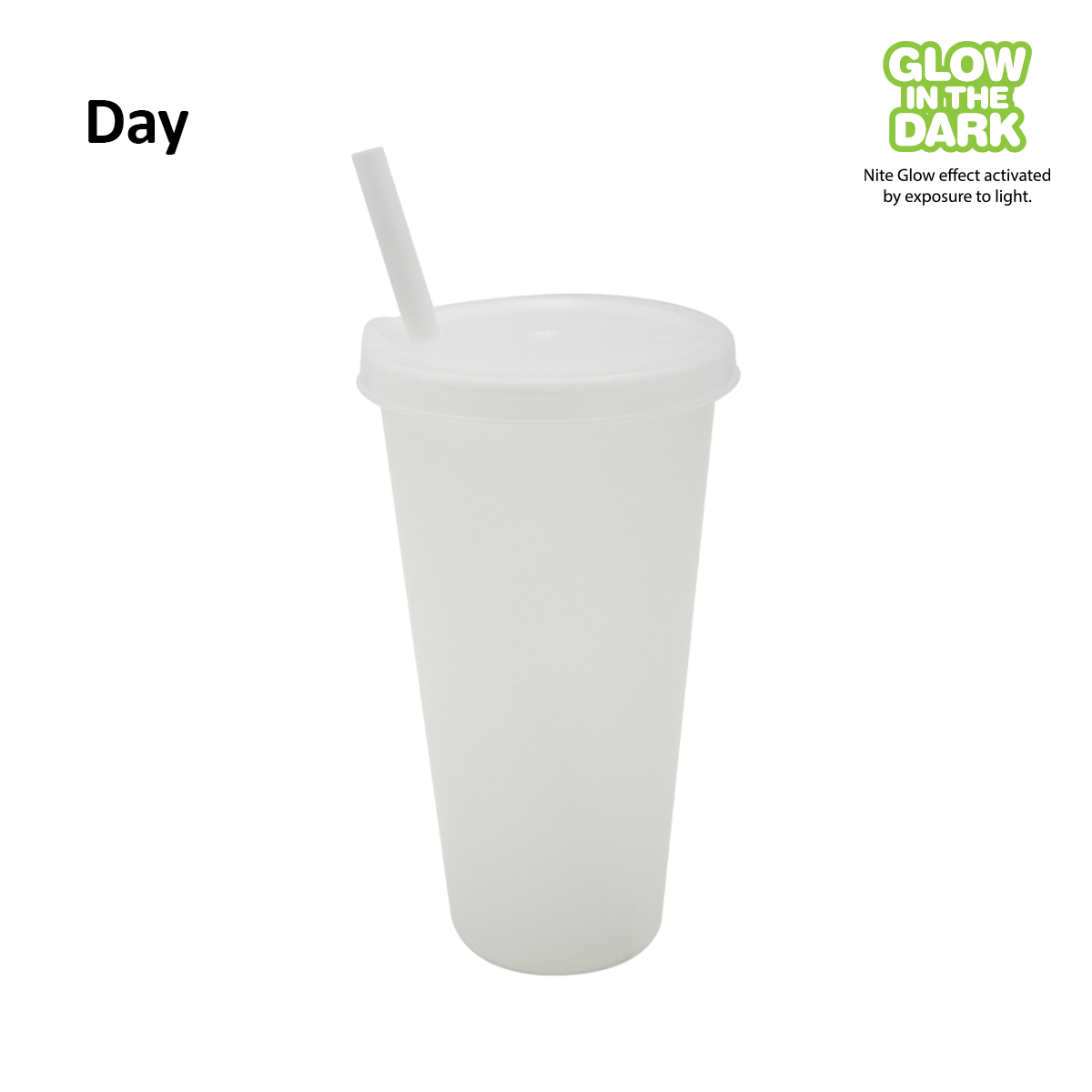 Nite Glow 26 oz. Tumbler with Lid & Straw 8