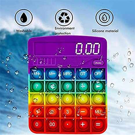 Calculator Push Bubble Popper Fidget Toy 4