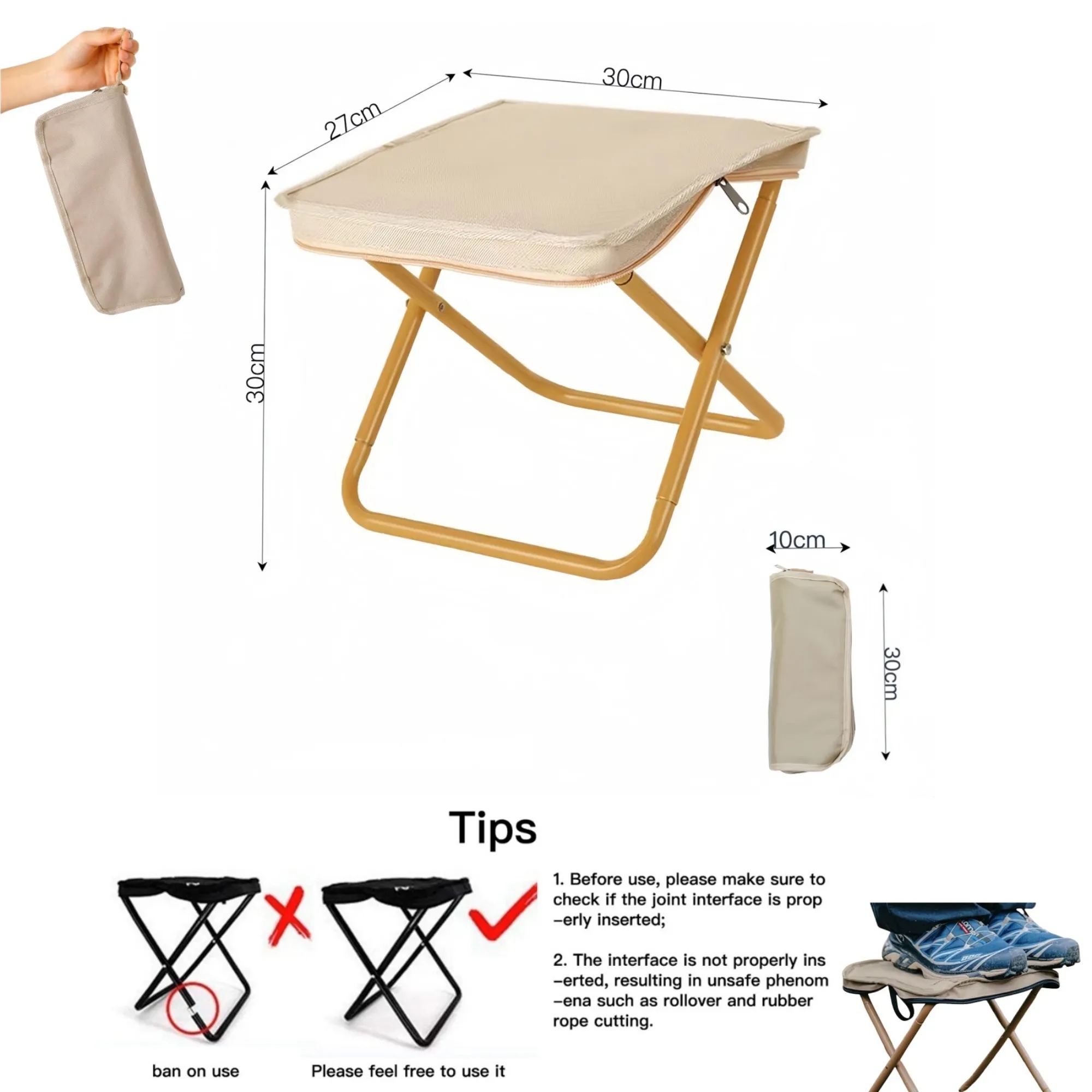 Premium Camping Stool & Folding Small Chair 10