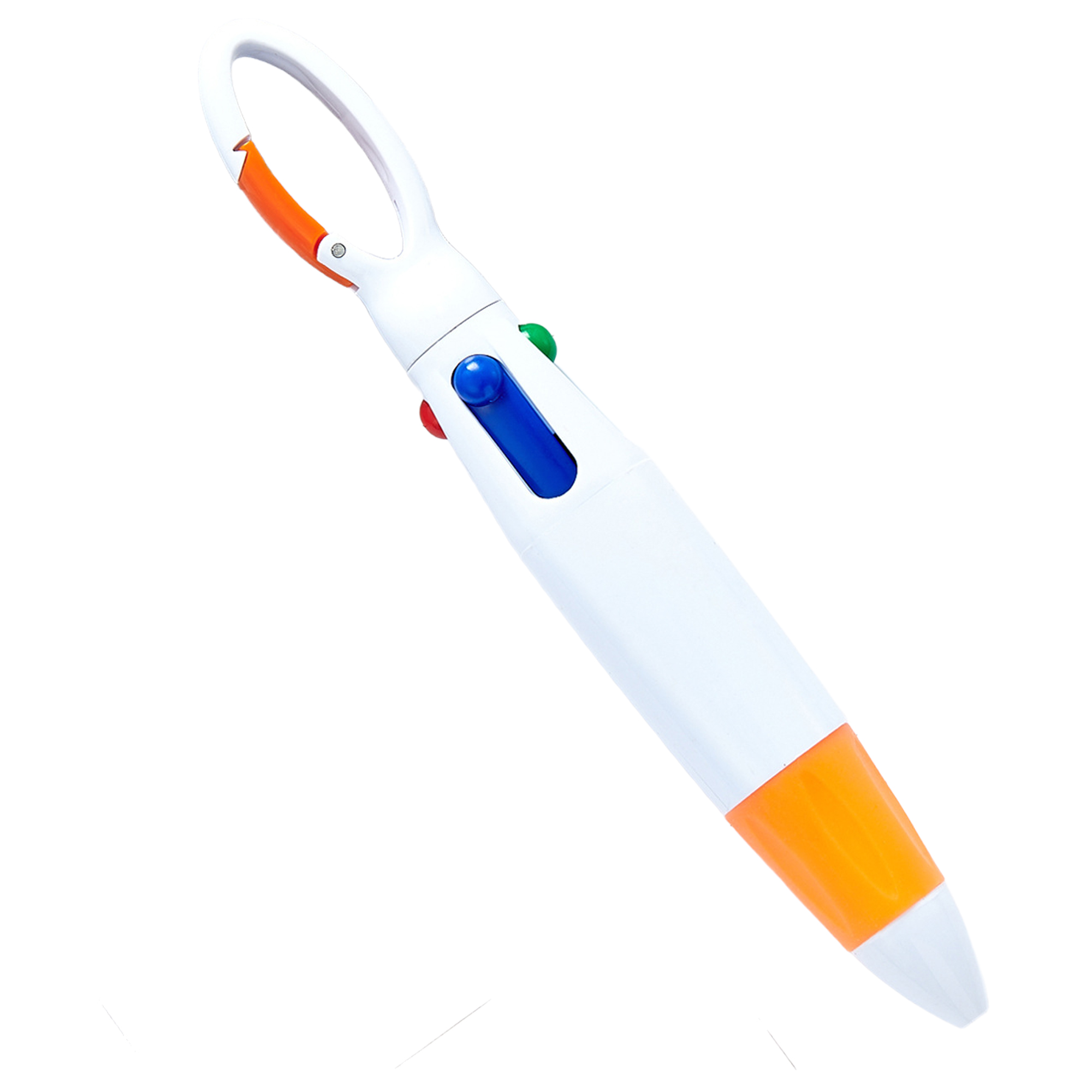 Multifunctional 4-in-1 Ballpoint Pen with Carabiner Clip 7