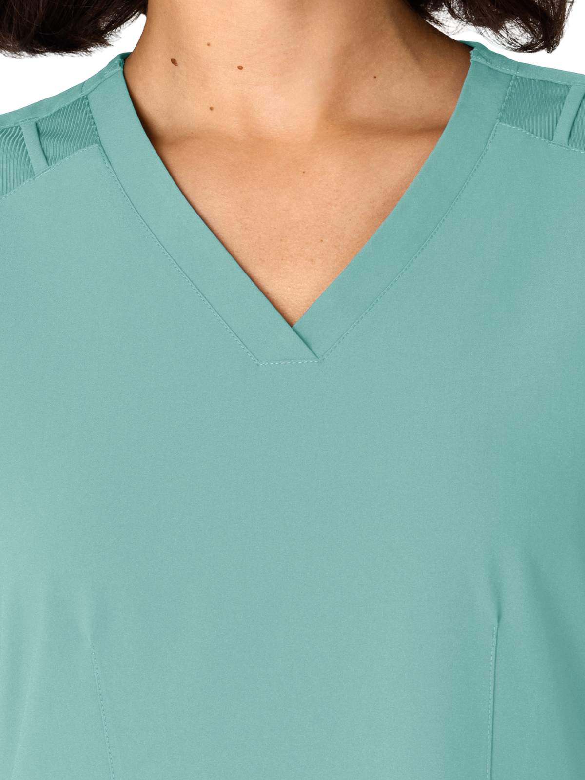 Wink - W123 - Women's Flex-n-Reach Side Panel V-Neck Top 15