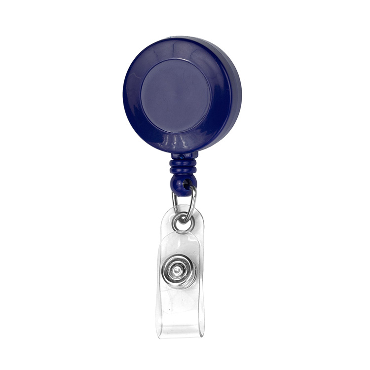"Bellefontaine VL" 30" Cord Round Retractable Badge Reel and Badge Holder with Rotating Alligator Cl 10