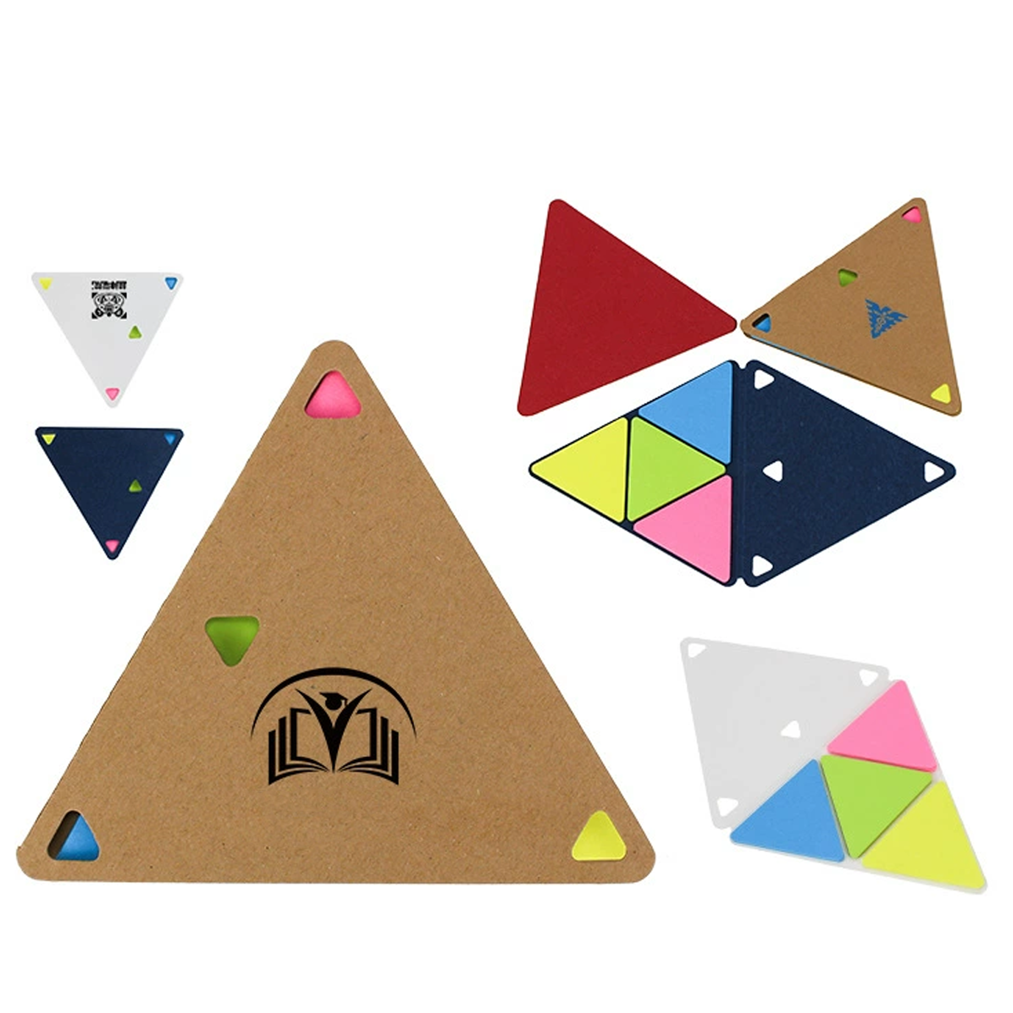 Gadget Triangular Multi-color Sticky Notes 3.5"L X 4.1"W 2