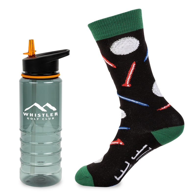 Less Work, More Golf Tritan Bottle Gift Set 2