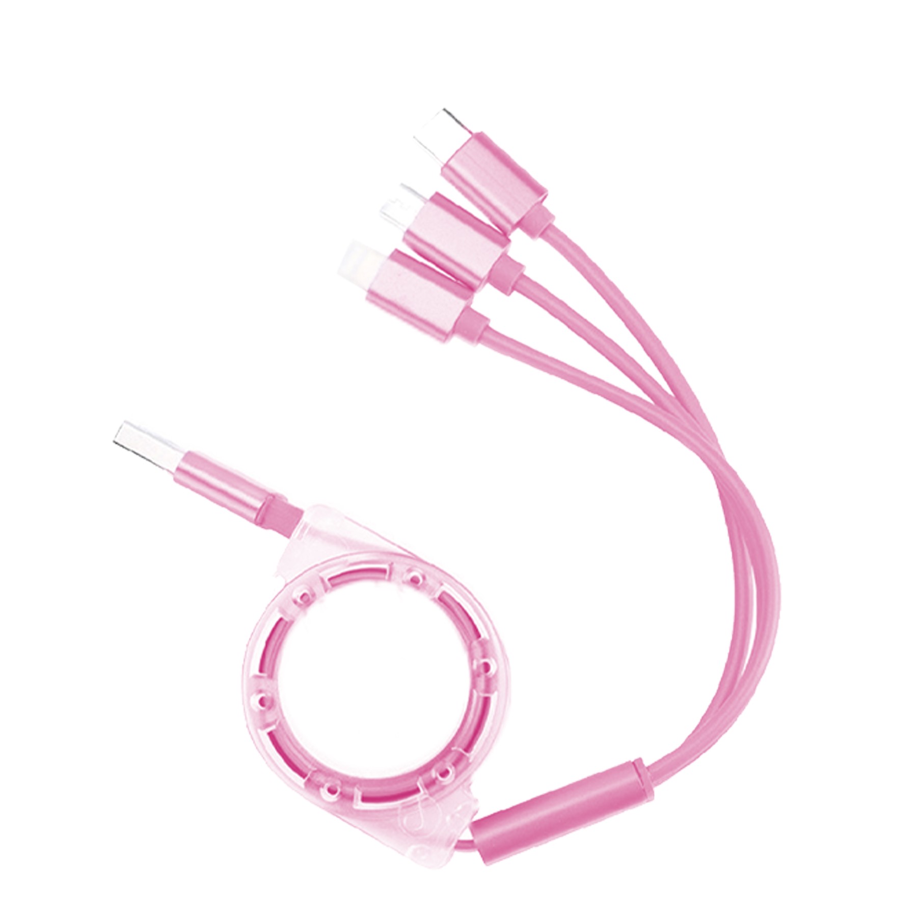 Multi Retractable Crystal Charging Cable 1