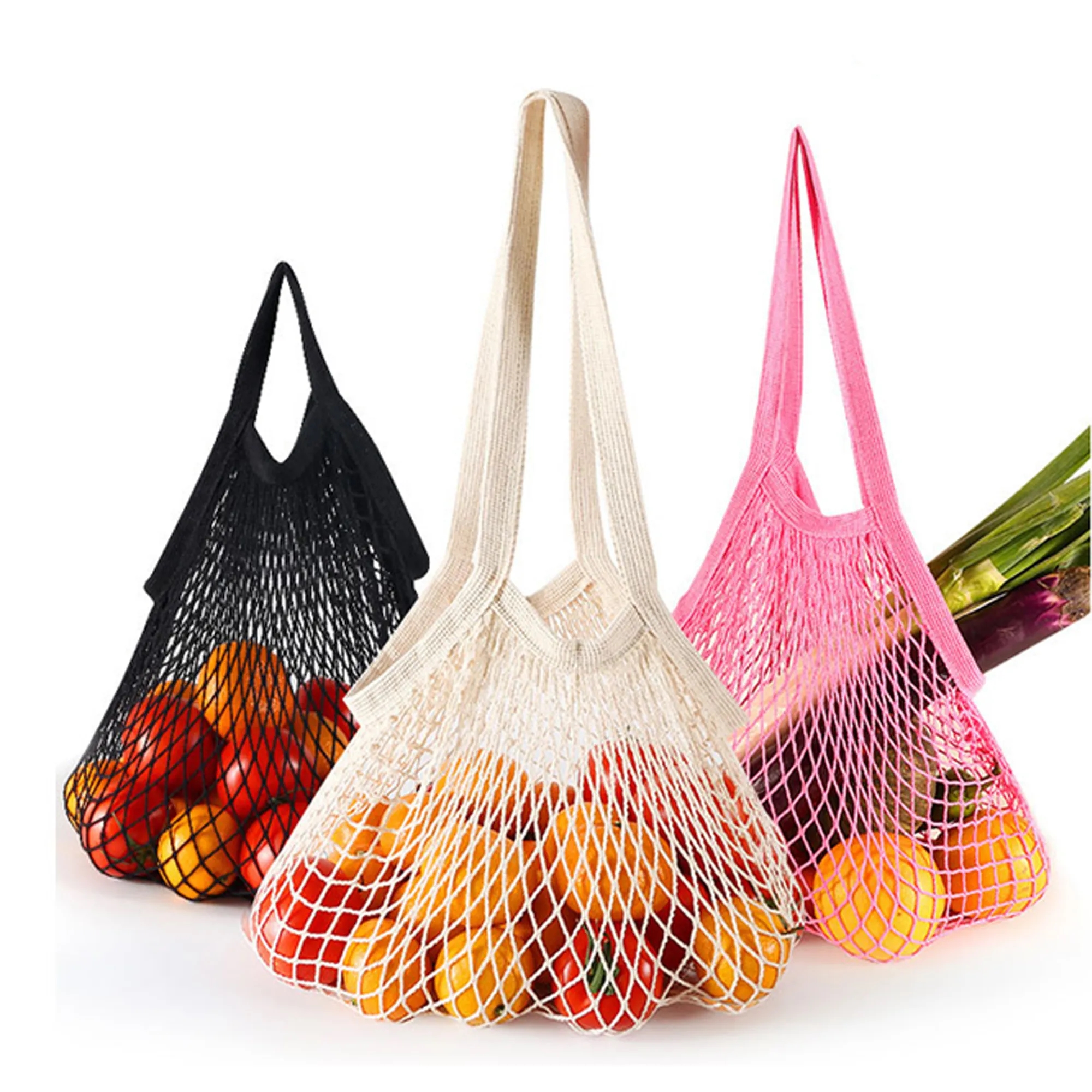 Collapsible Cotton Mesh Tote, custom tote bag with logo imprint 8