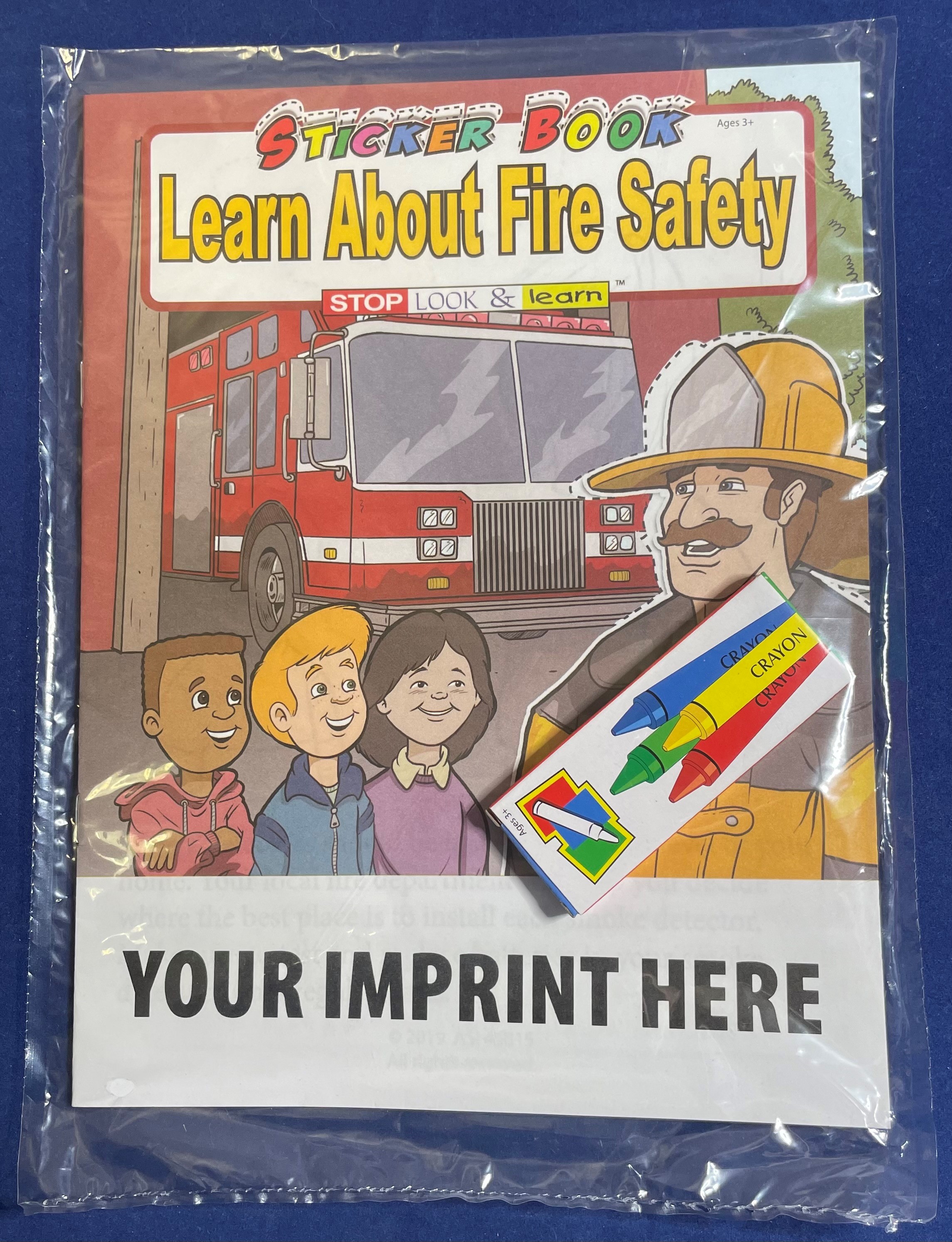 STICKER BOOK SET - Learn About Fire Safety Sticker Book Fun Pack 2