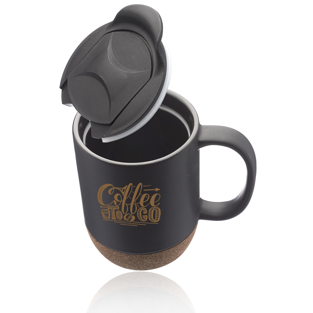 13 oz. Barista Ceramic Mug with Cork Bottom 2
