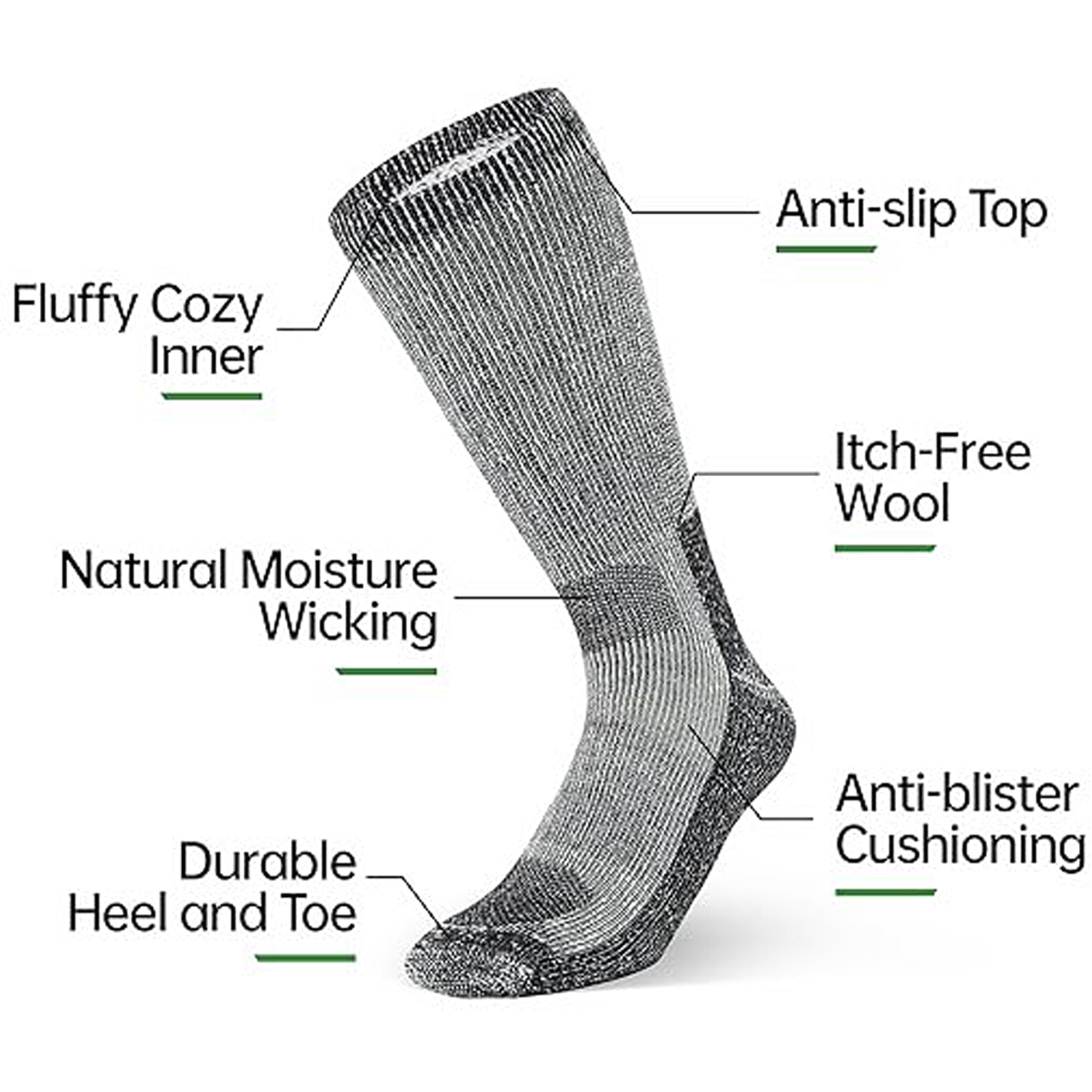 Winter Skiing Mountaineering Warm Sports Stockings 5