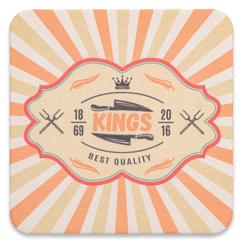 Pulpboard Coasters - 4" Square 4