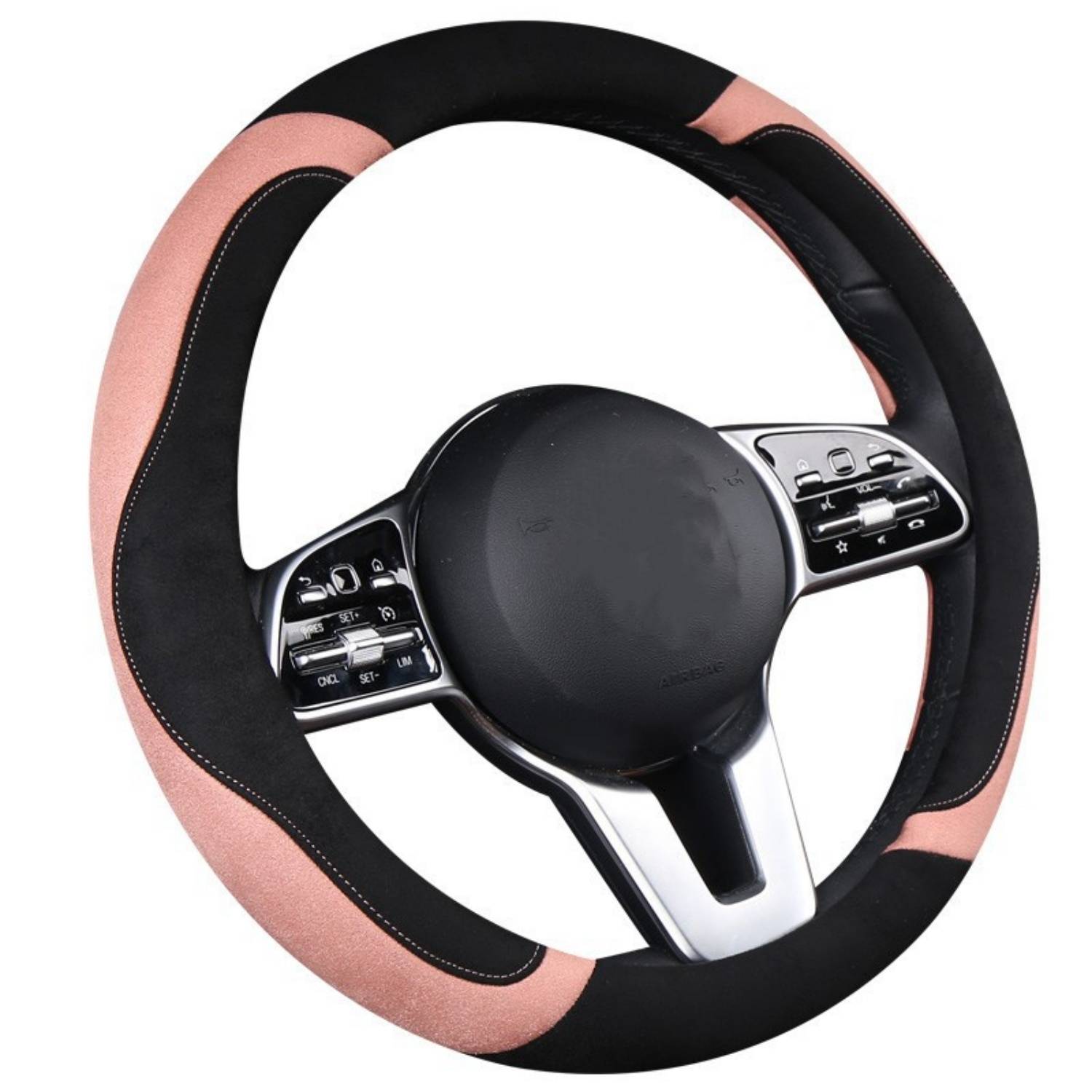 Anti Slip Synthetic Suede Car Steering Wheel Cover 8