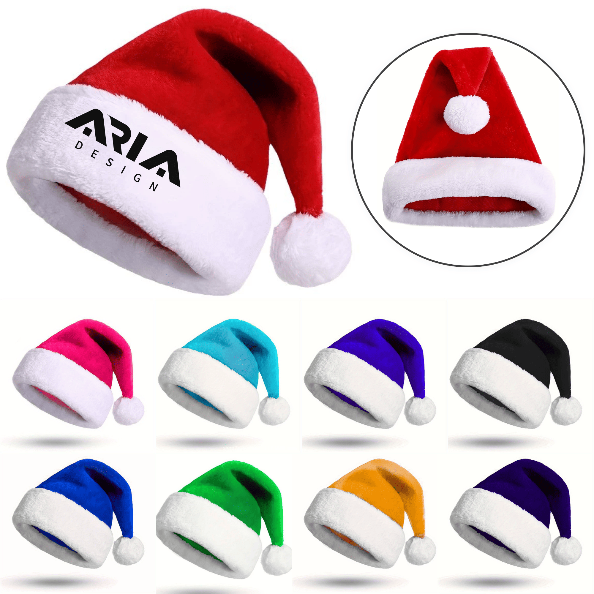 Thickened Polyester Christmas Celebration Cap 3