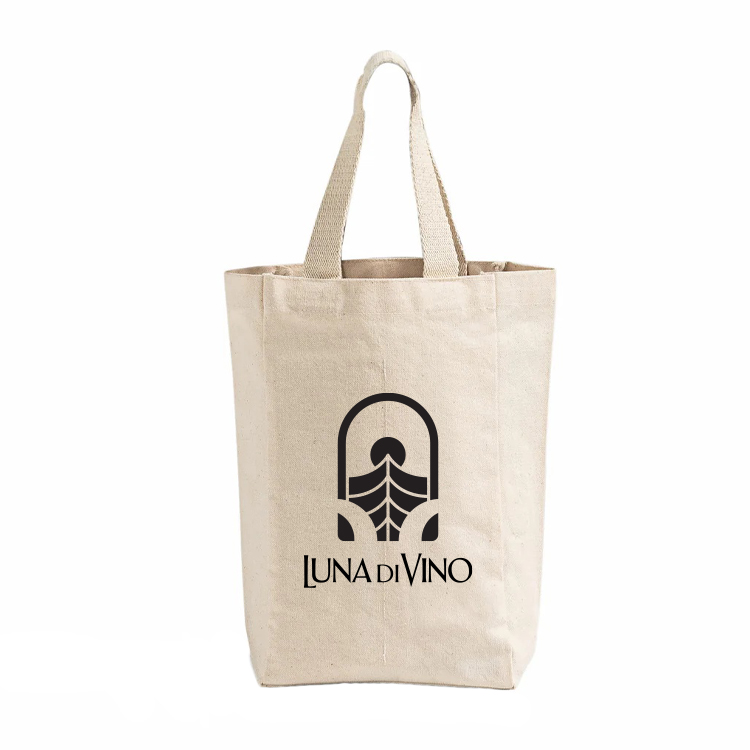 Cottonwood Canvas Double Wine Tote Bag, custom tote bag with logo imprint 5