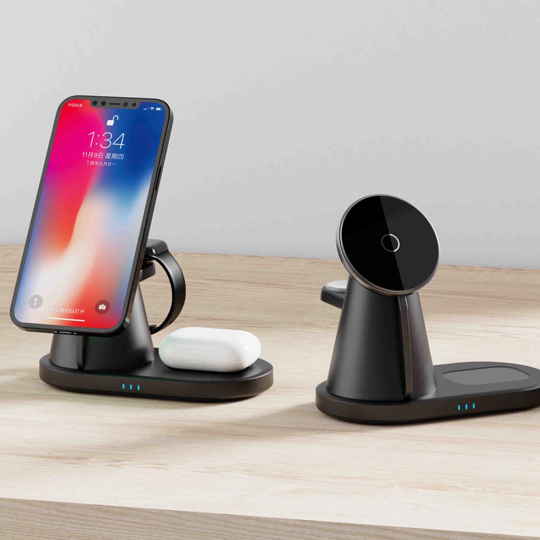 15w Magnetic 3 in 1 Qi Wireless Charger 8