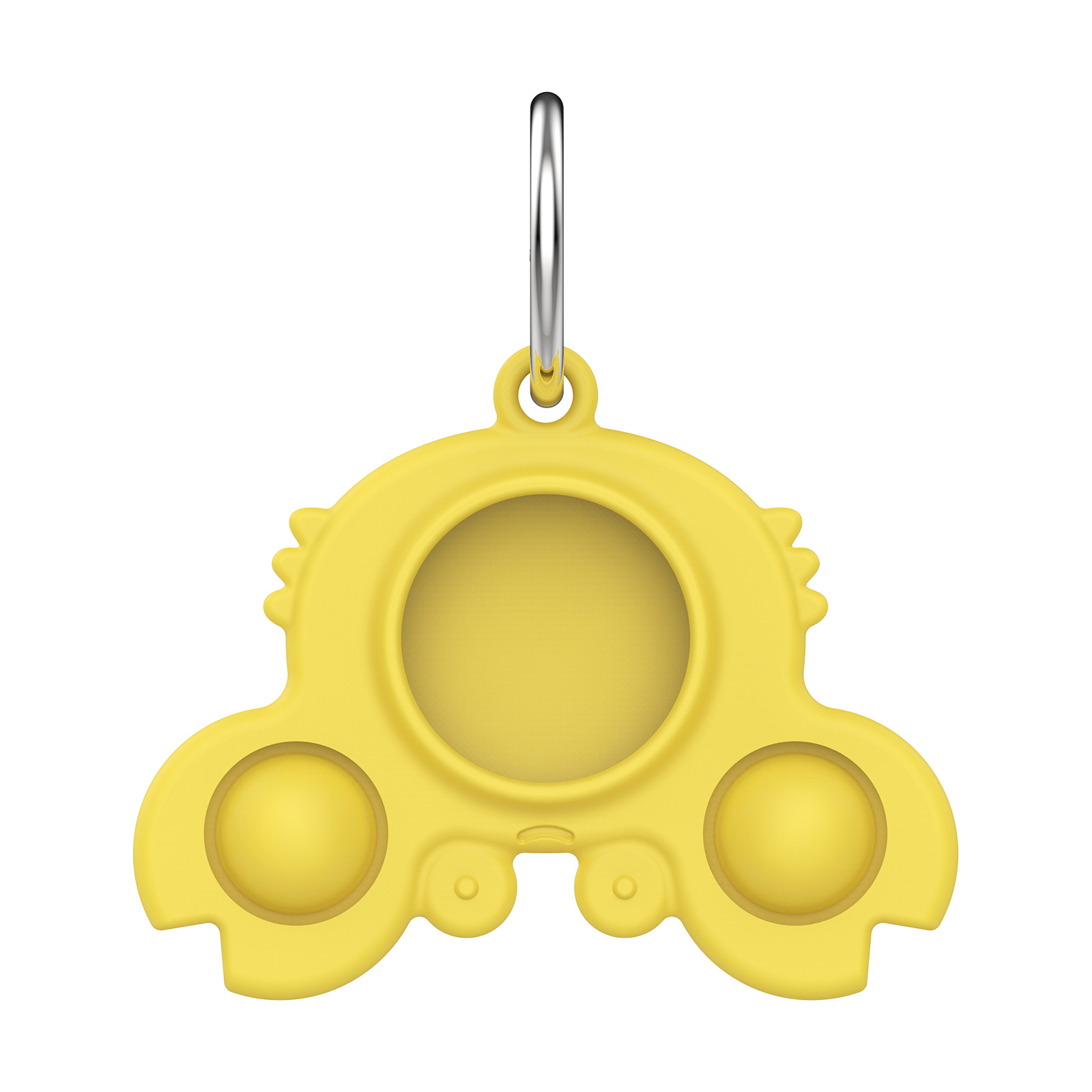 Funny Silicone Fidget Bubble Sensory w/ Key Ring for Airtag Protective 6
