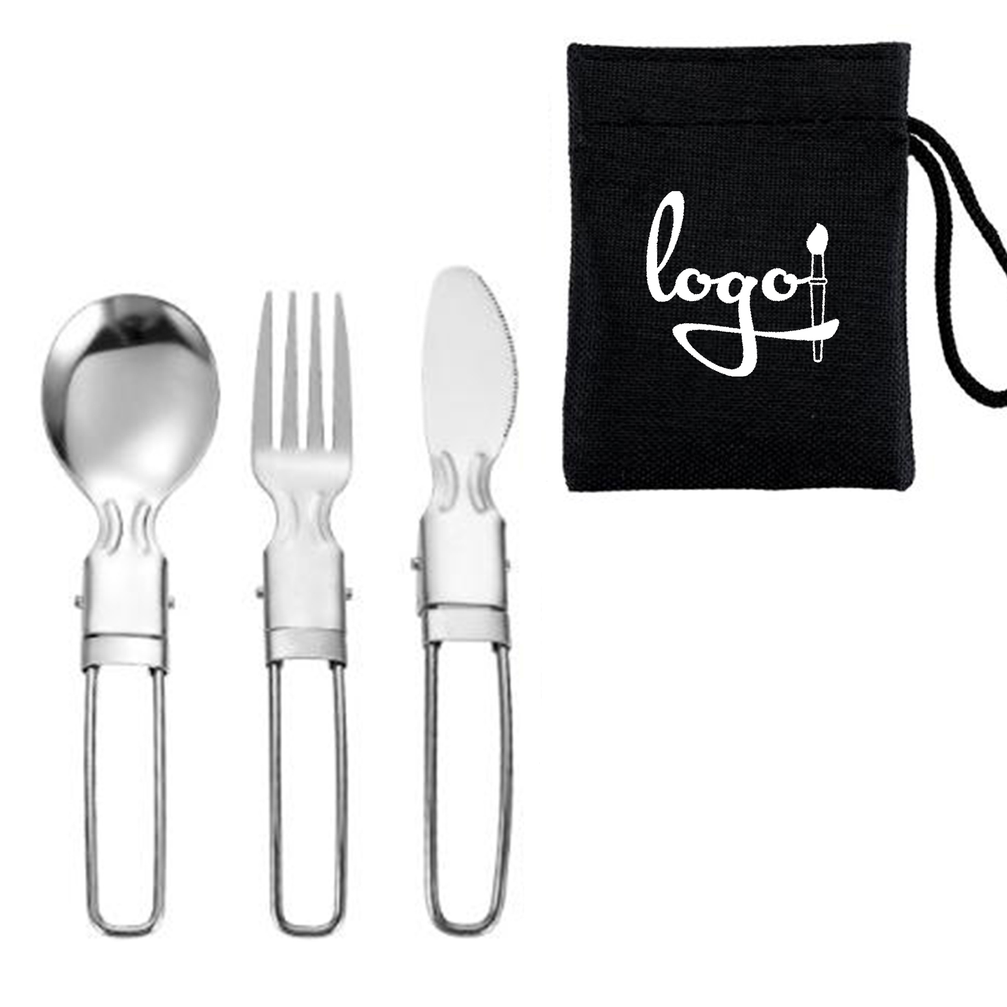 Portable Stainless Steel Foldable Cutlery Set 3