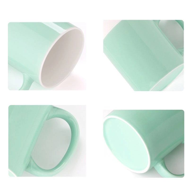 Custom 11 oz Smooth Ceramic Milk Cup 8