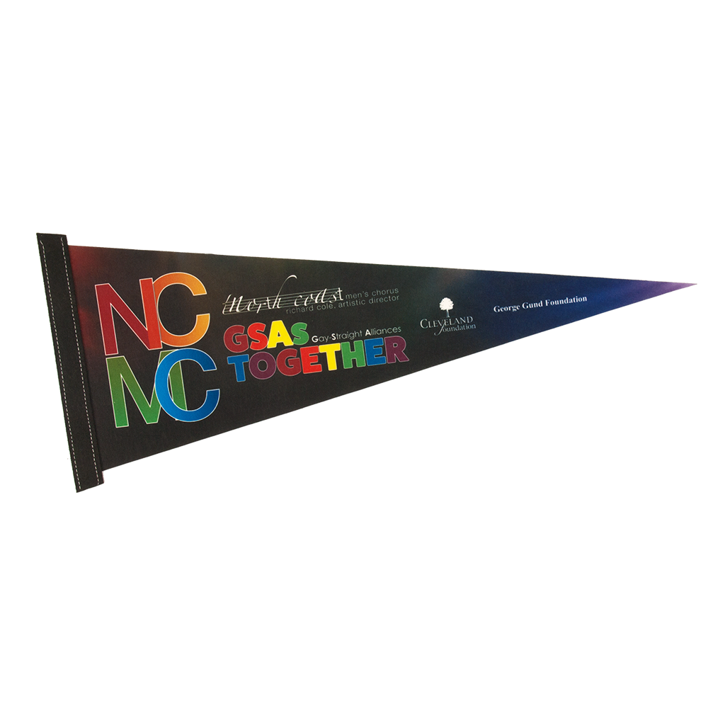 9" x 24" Full Color Felt Pennant 26