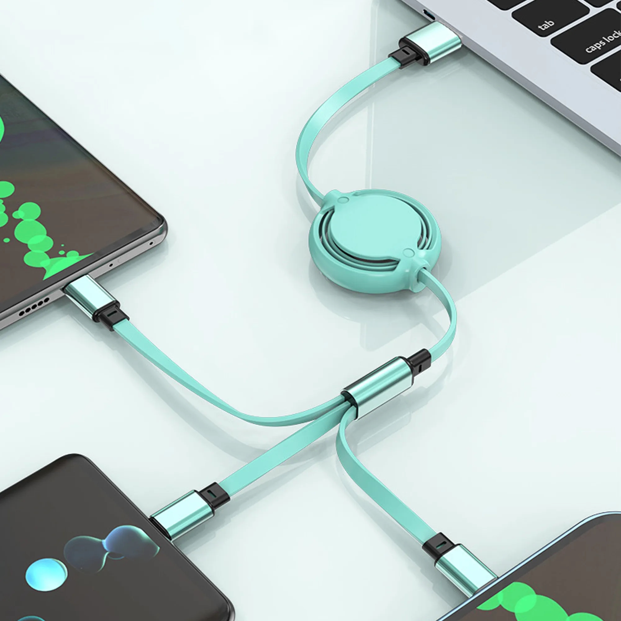 Retractable 3-In-1 Multi Charger Cable 8