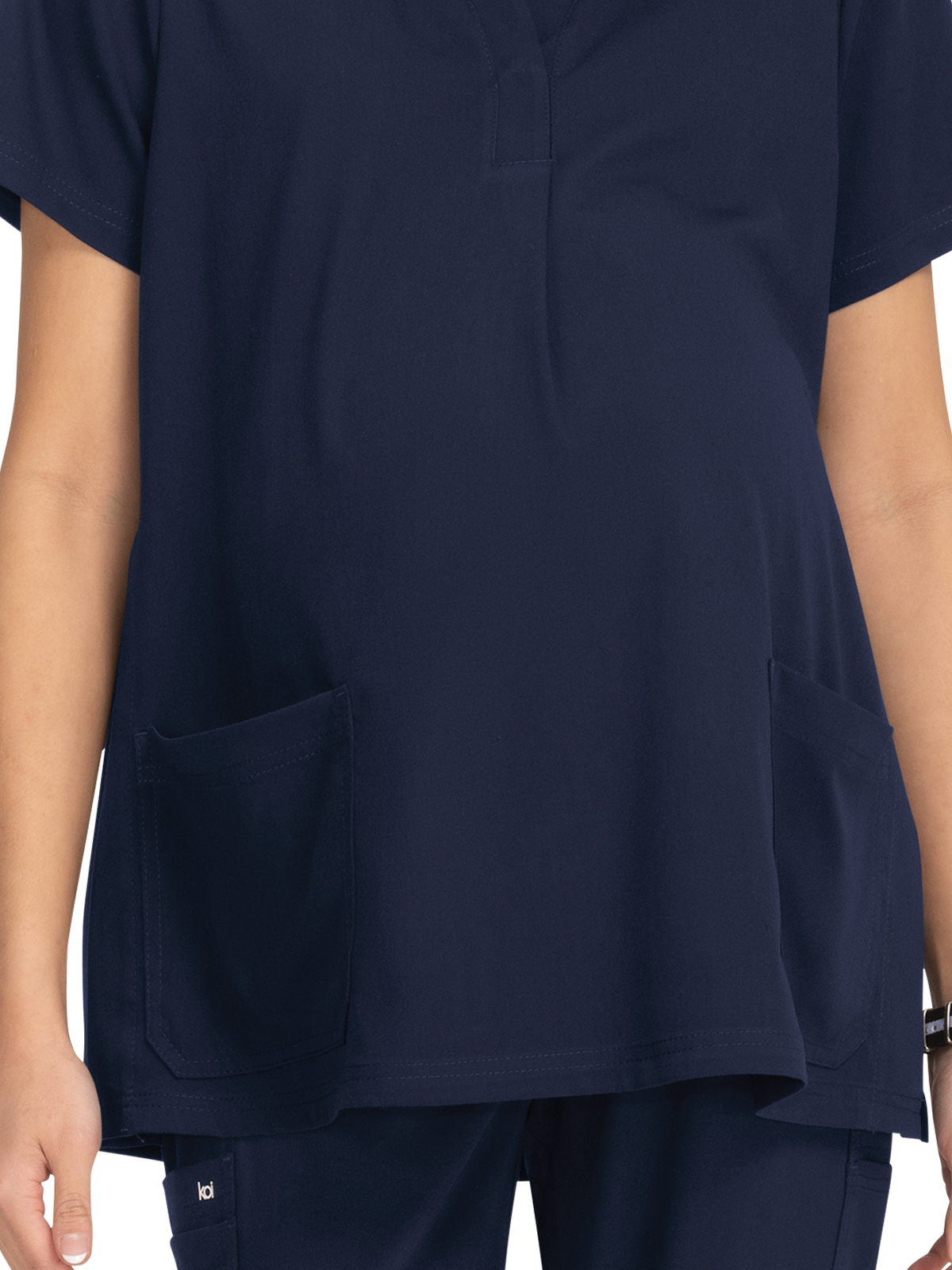 koi - Next Gen - Women's Two-Pocket Maternity Onboard Top 7