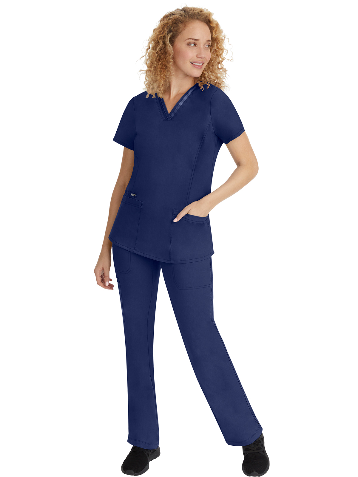 Healing Hands - HH Purple Label - Women's 3-Pocket Jasmin Ribbon Trim Top 19