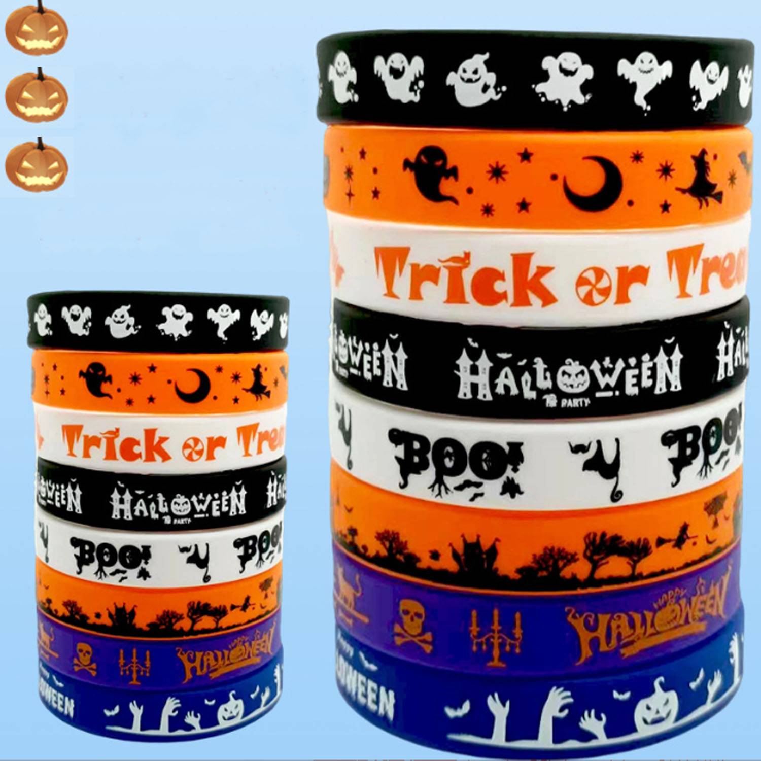 8pcs Halloween silicone Bracelets 7