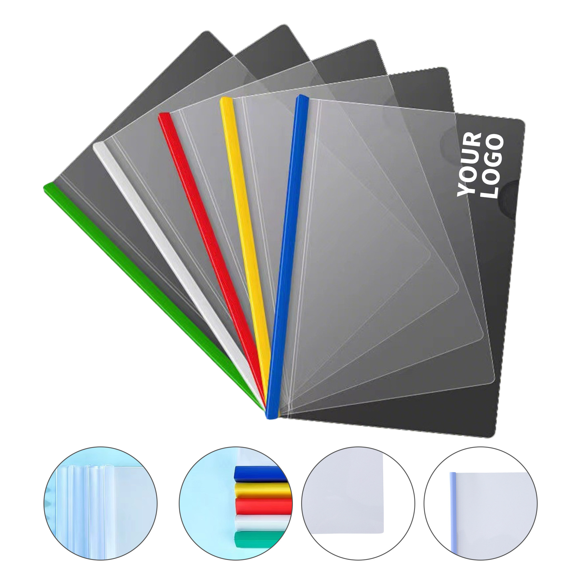A4 Transparent Poly File Tote 12.8 x 9.3" 1