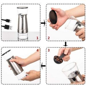 Automatic Portable Coffee Grinder With Adjustable Fineness And USB Rechargeable Battery 3