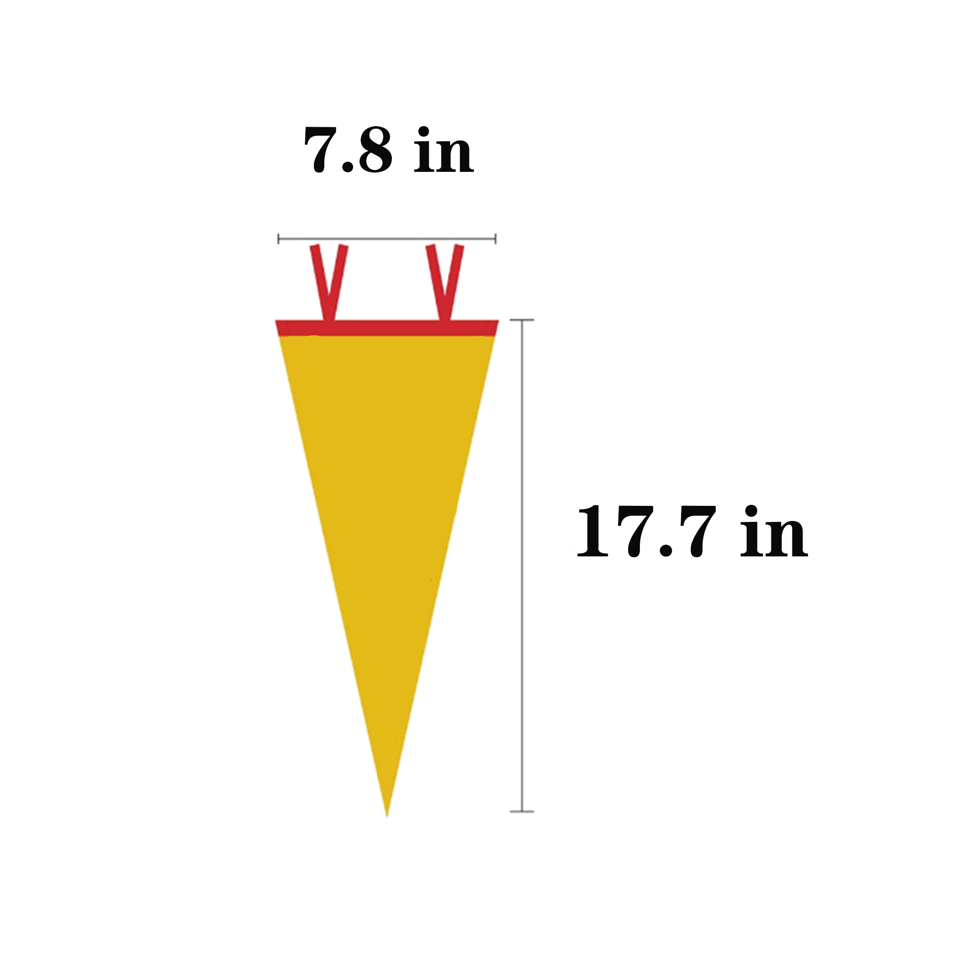 Hangable Felt Triangular Flag 2