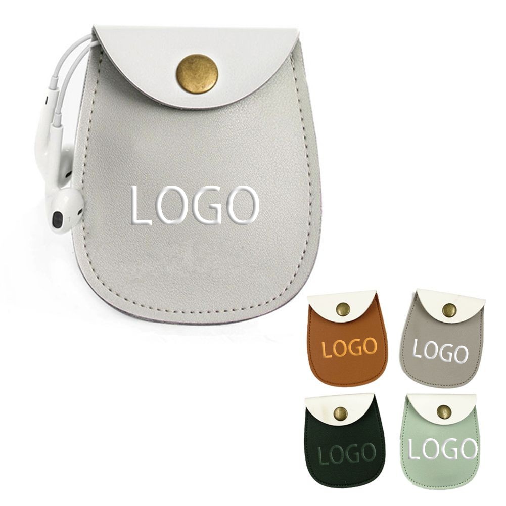 Leather Ear Bud Organizer Earphone Case 2