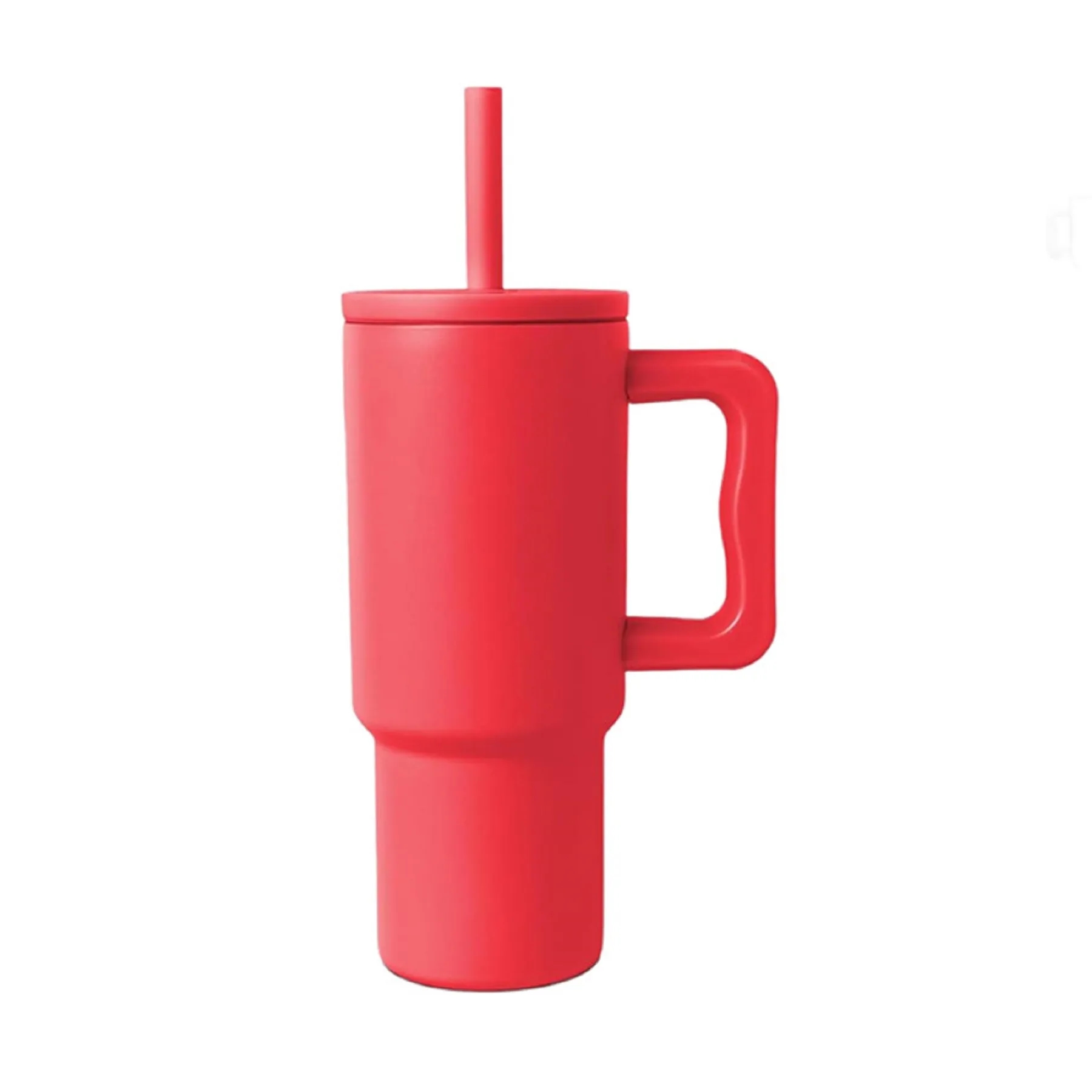 24 Oz. Stainless Steel Vacuum Tumbler with Handle & Straw 3