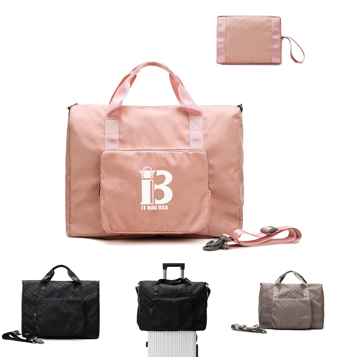 Foldable Crossbody Travel Bag w/ Luggage Sleeve 2