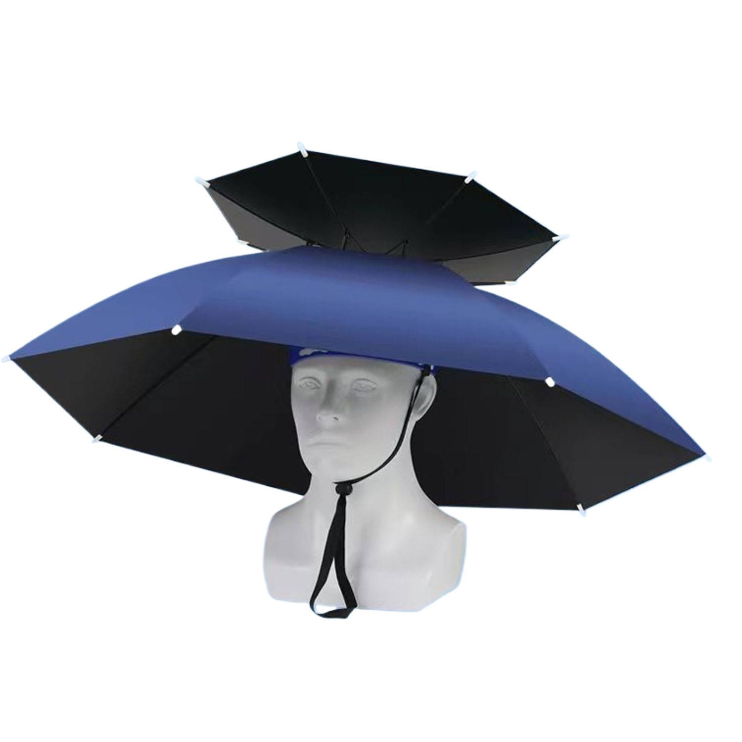 Double-Layer Adjustable Foldable Fishing Umbrella Hat 3