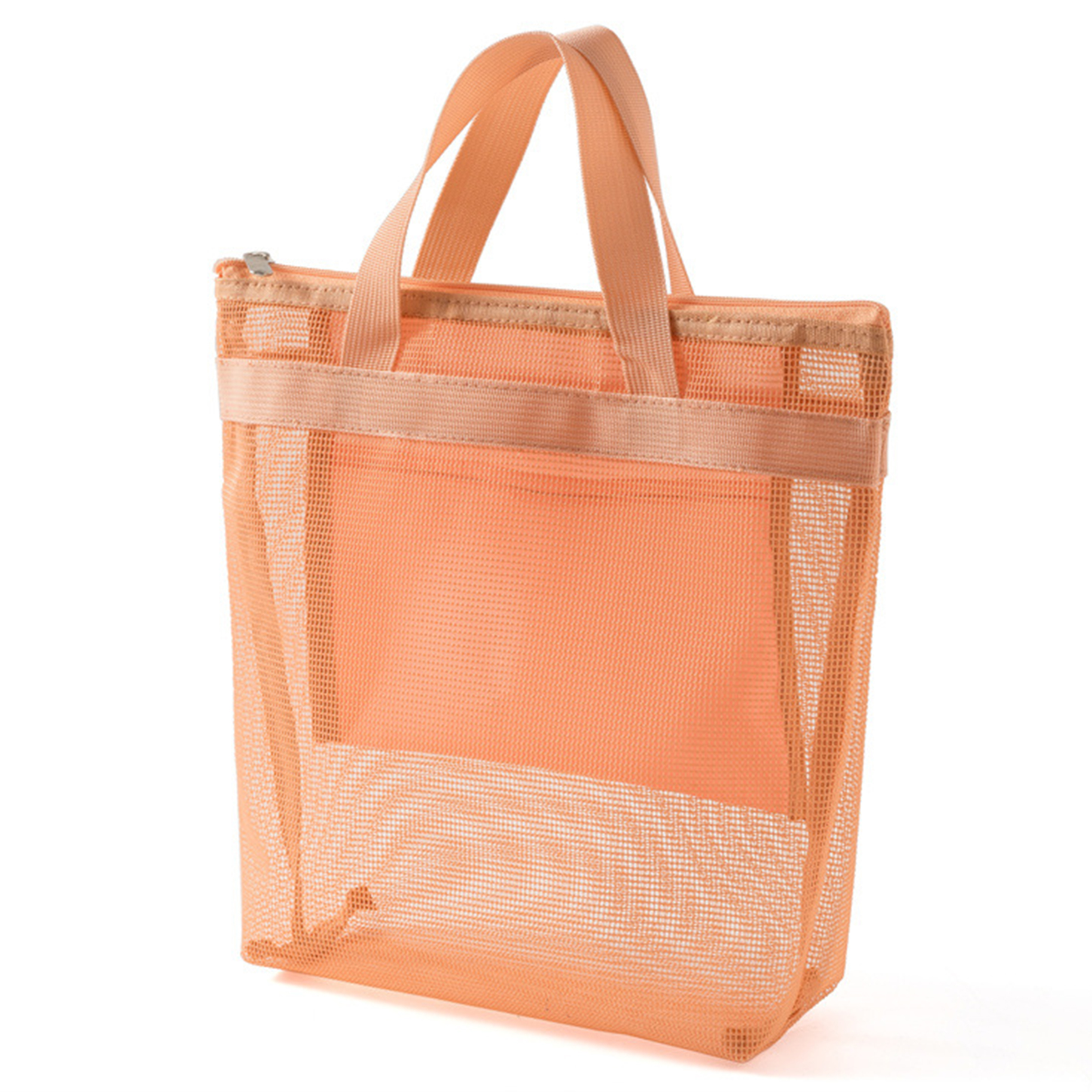 Oxford Portable Grid Beach Tote Bag, custom tote bag with logo imprint 11