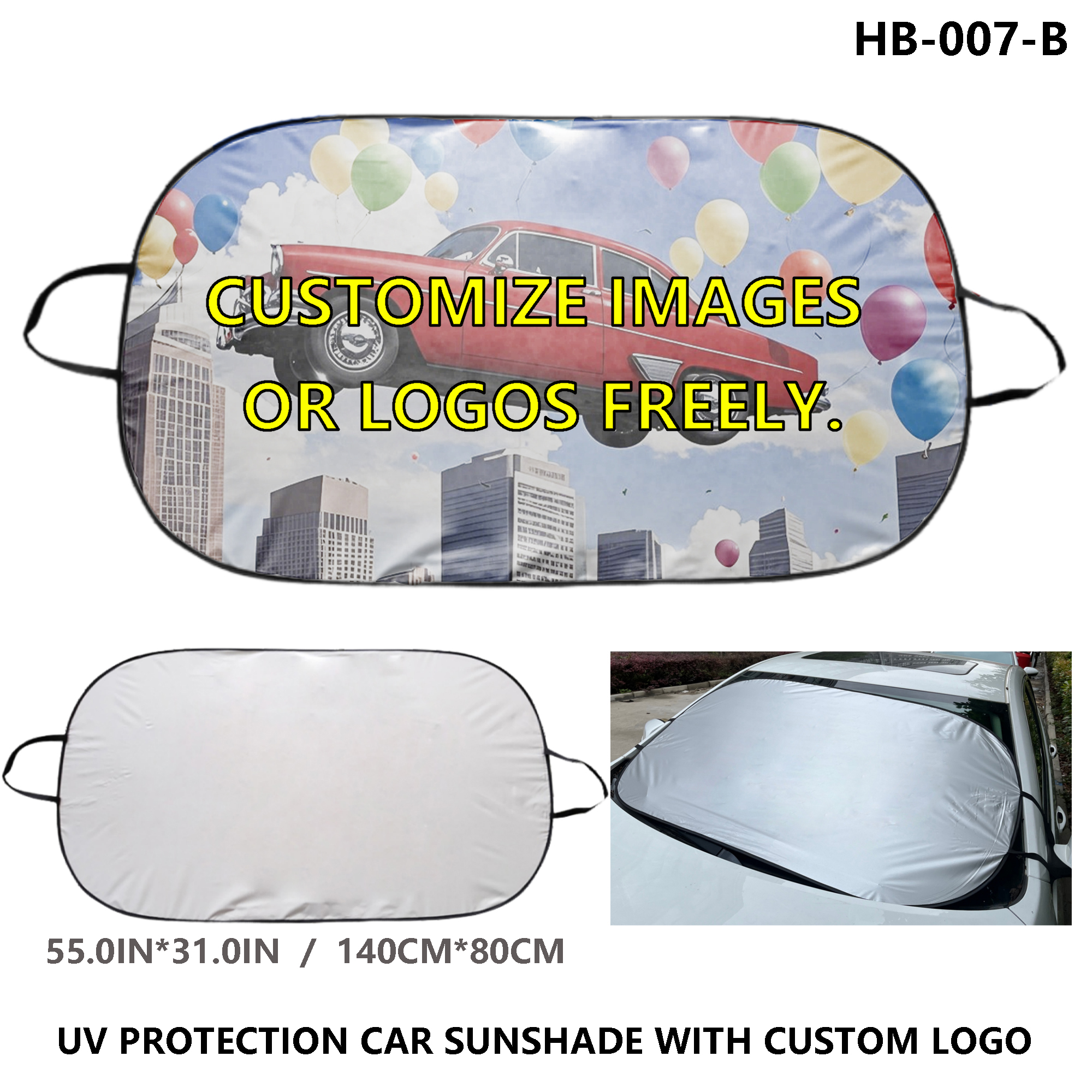 Personalized Car Sunshade - UV Protection 2