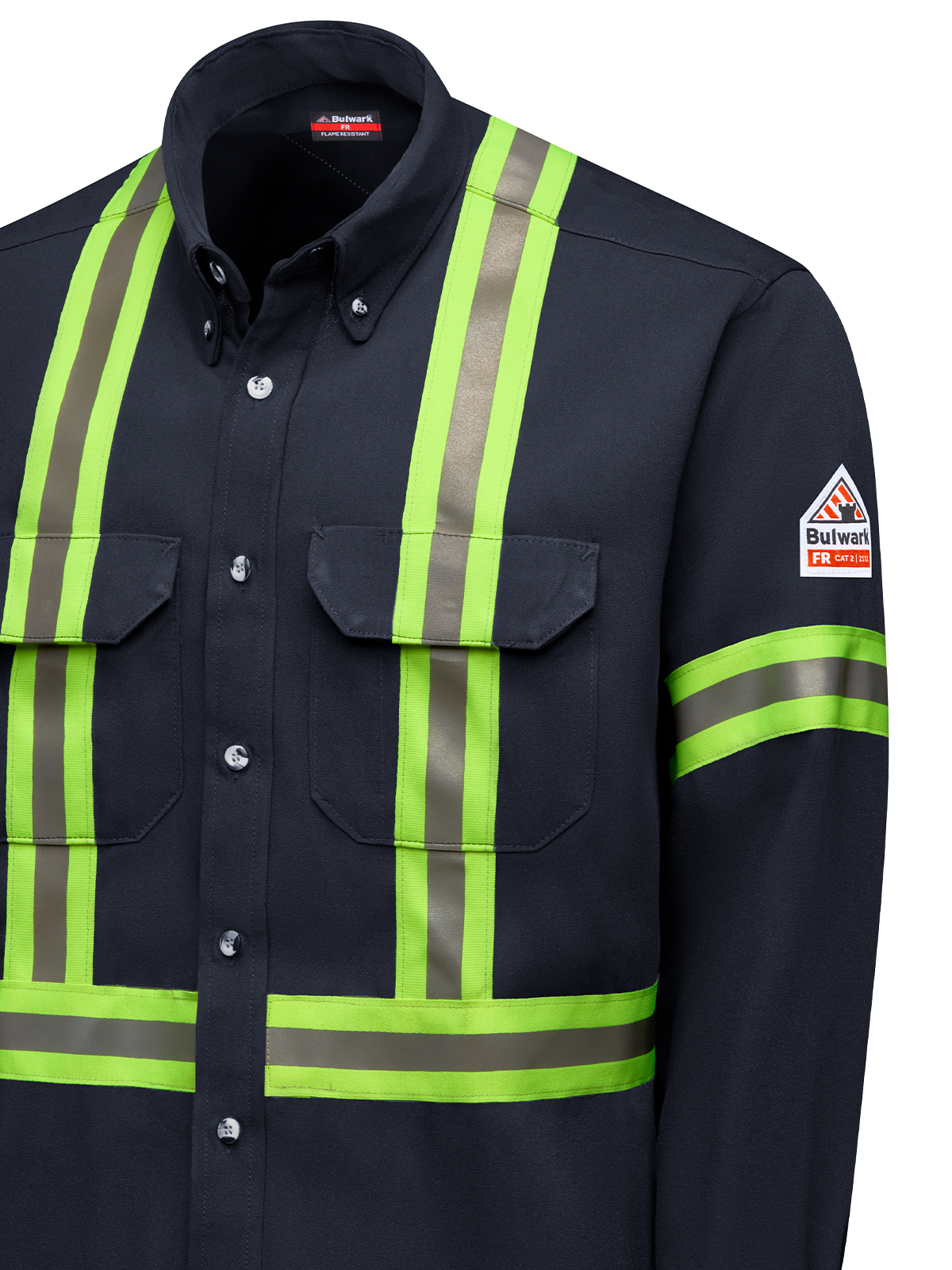Bulwark - Men's Flame-Resistant Reflective Dress Uniform Shirt 2