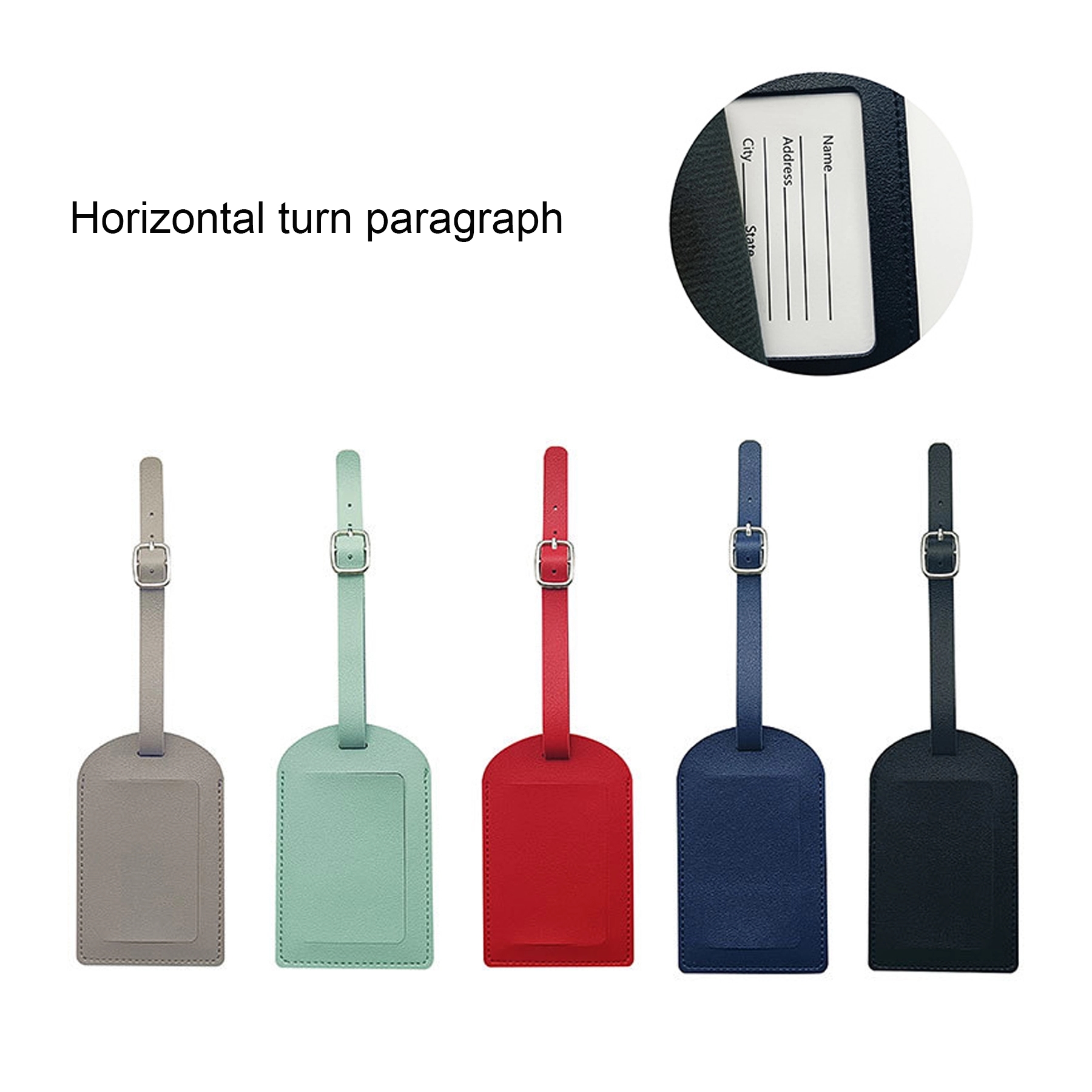 Leather Luggage Tags BagsTraveling Accessories 3