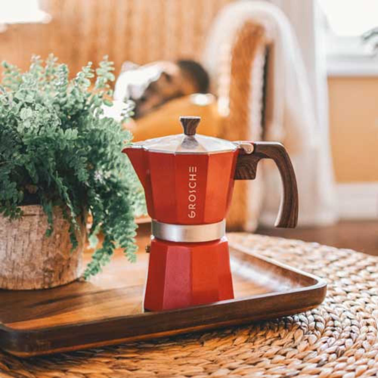 GROSCHE® MILANO 9 Cup Stovetop Moka Pot Espresso Coffee Maker 4
