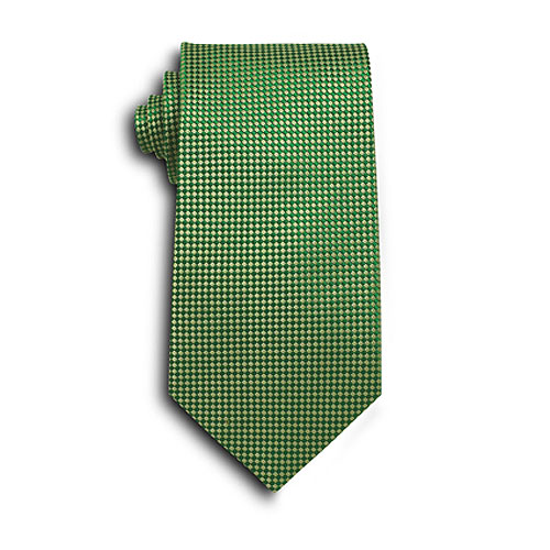 Green Carlton Silk Tie 2